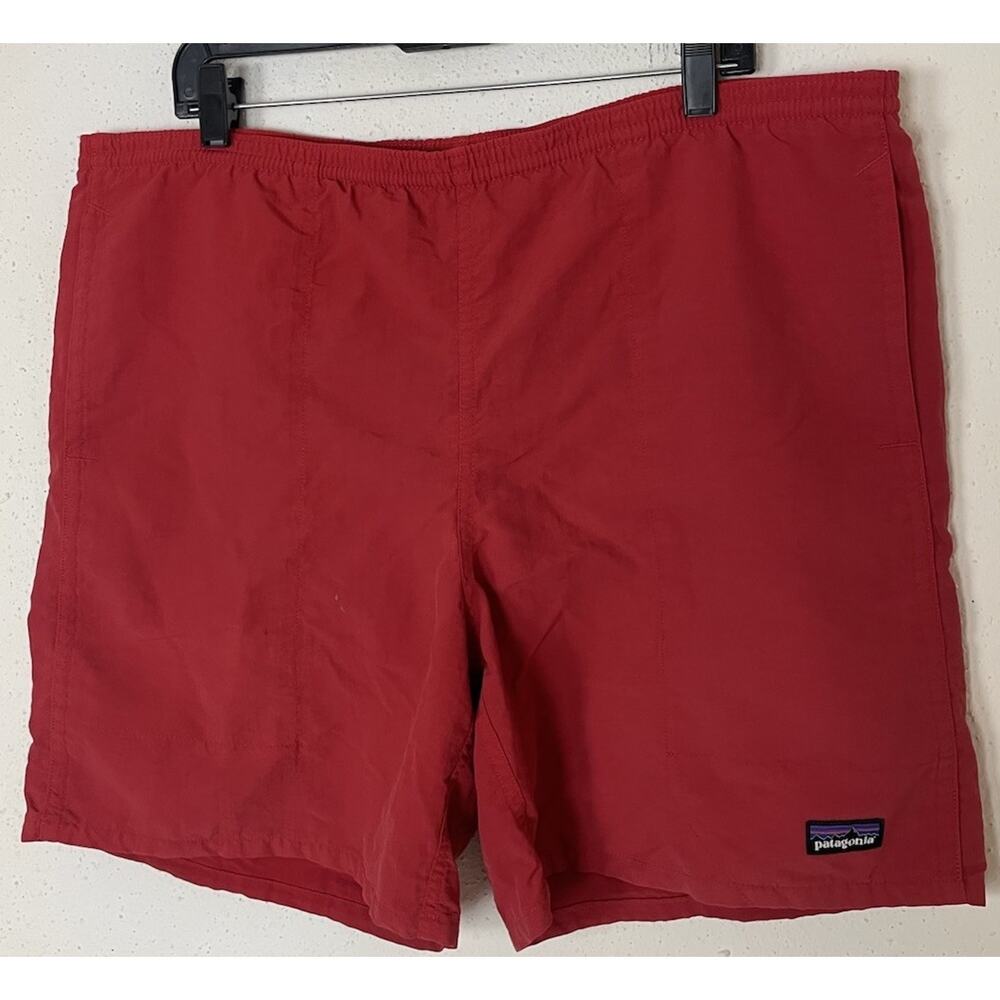 Patagonia Men’s Lined Baggies Shorts 6” Swim Trunk Hiking Red Size M